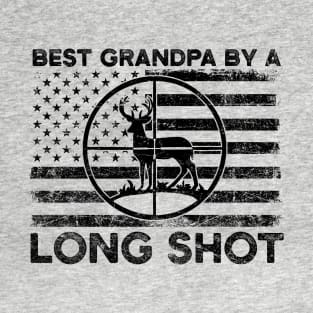 Funny Hunting Gift for Grandpa Best Grandpa By A Long Shot T-Shirt